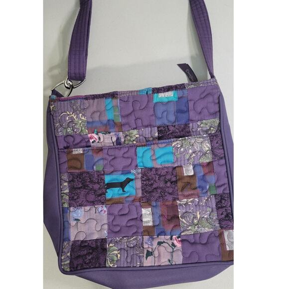 Donna Sharp Purse Crossbody Quilted Patchwork Purse Multi-Colored Boho Fun Bag - Picture 2 of 6